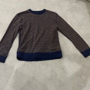 J.Crew Navy and Brown boys Sweater